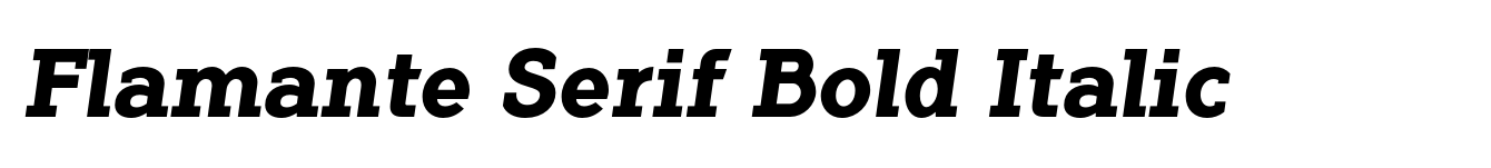 Flamante Serif Bold Italic image